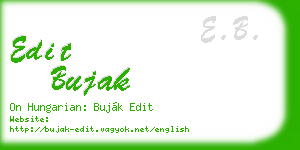 edit bujak business card
